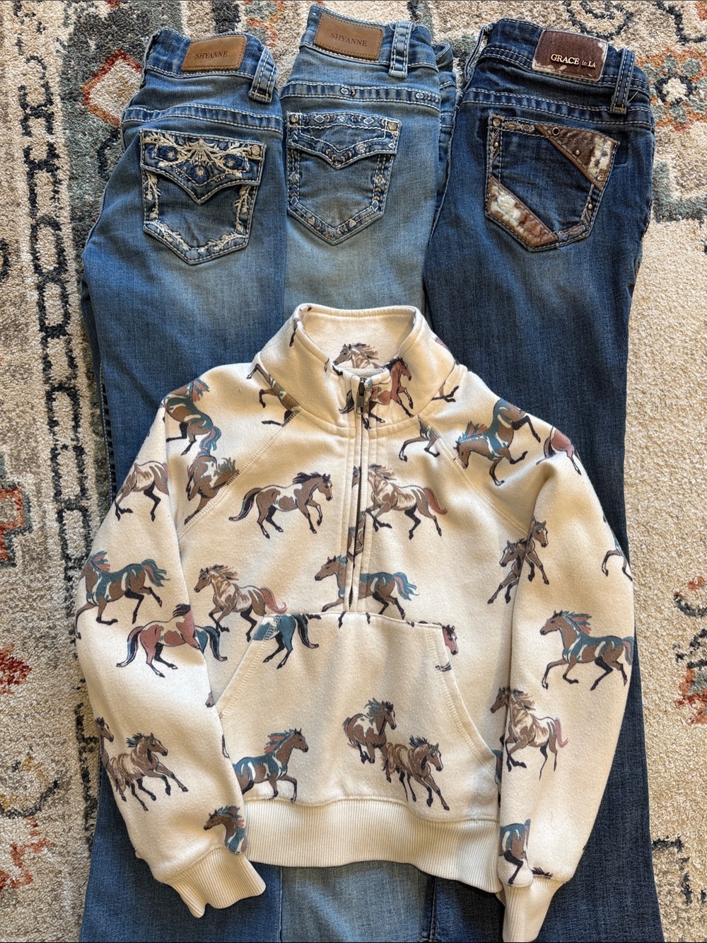 Girls western wear clothing bundle